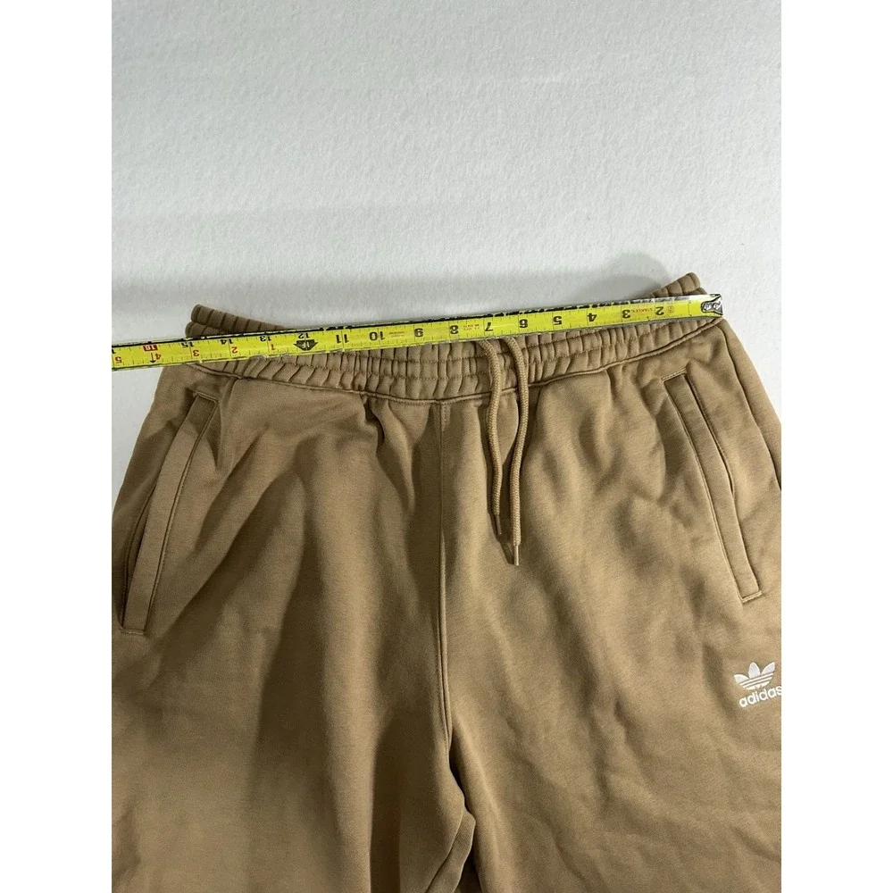 Adidas Originals Men's L Brown Trefoil Logo Fleece Sweatshorts Casual Shorts